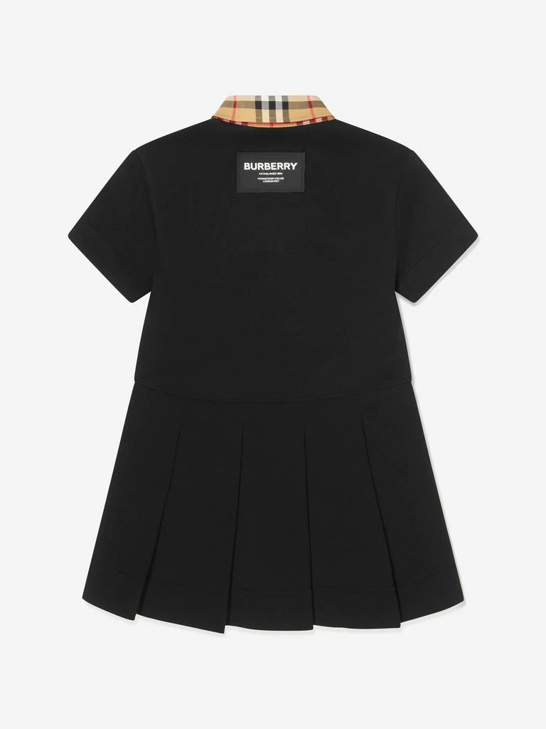 商品Burberry|Burberry Black Girls Check Collar Sigrid Dress,价格¥1980,第4张图片详细描述