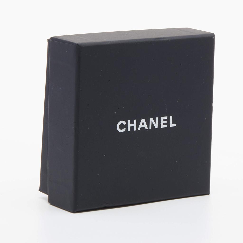 Chanel Silver Tone Baguette Crystal CC Clip On Earrings商品第6张图片规格展示