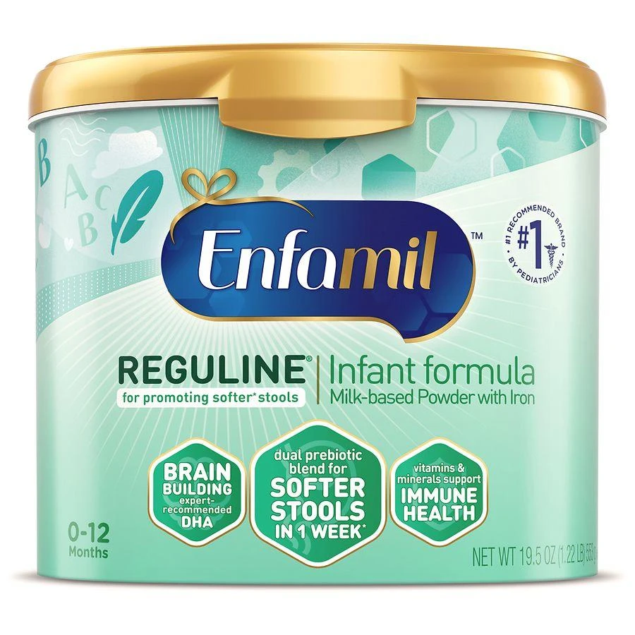 商品Enfamil|Enfamil Reguline 半水解防便秘婴儿配方奶粉1段 578g,价格¥370,第1张图片