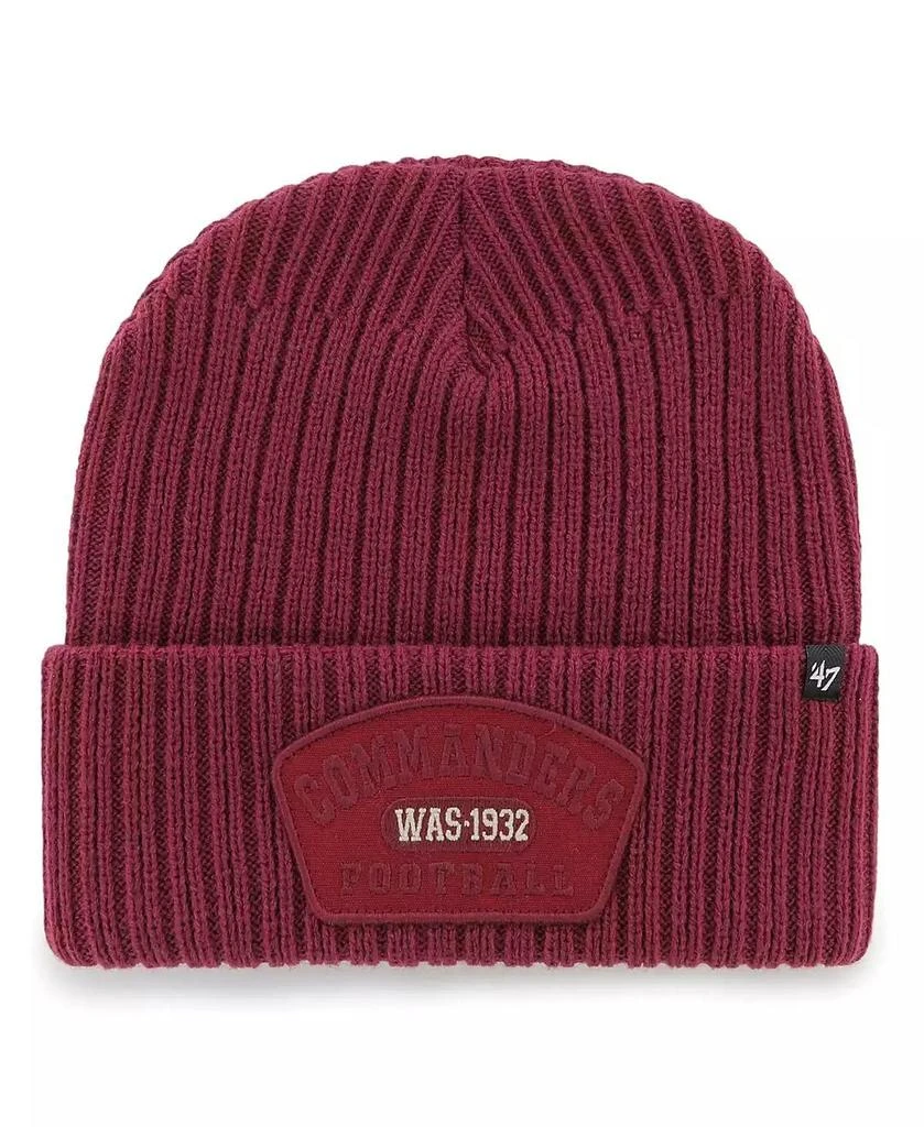 商品47 Brand|Men's Burgundy Washington Commanders Ridgeway Cuffed Knit Hat,价格¥255,第1张图片