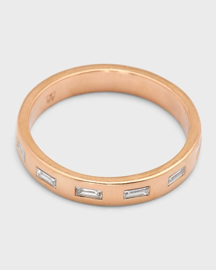 商品Walters Faith|Ottoline Rose Gold Band Ring with Gypsy-Set Baguettes,价格¥21043,第5张图片详细描述