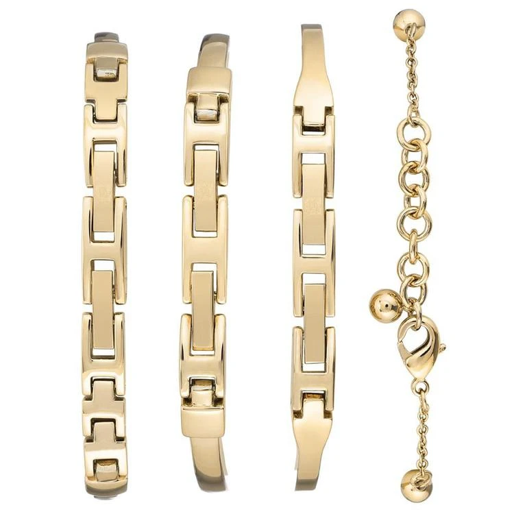 商品Anne Klein|Women's Gold-Tone Bangle Bracelet Watch 32mm Gift Set,价格¥644,第3张图片详细描述