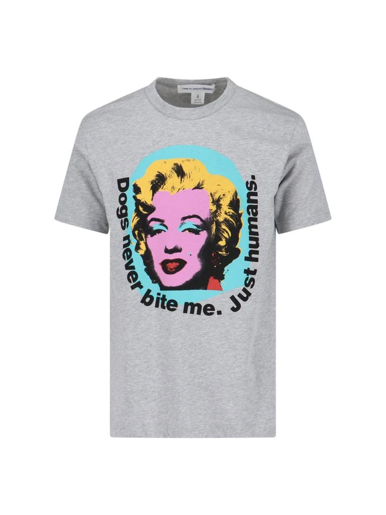 商品Comme des Garcons|Comme des Garçons Shirt Andy Warhol Printed Crewneck T-Shirt,价格¥379,第1张图片