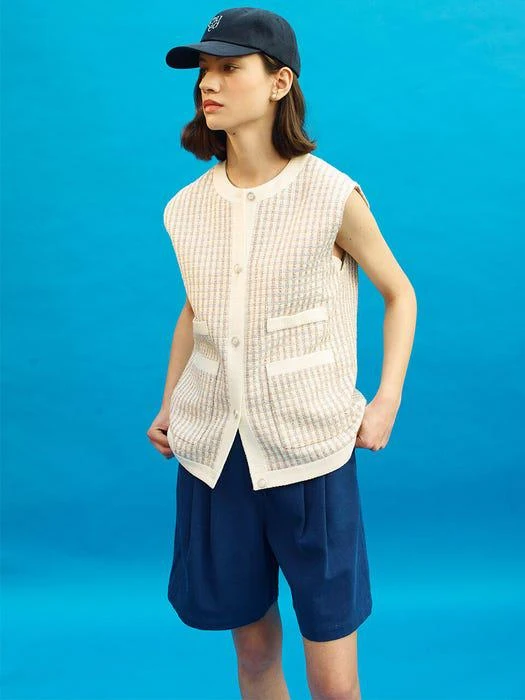 商品FRONTROW|[Tweed] Oversized Tweed Vest,价格¥1230,第1张图片
