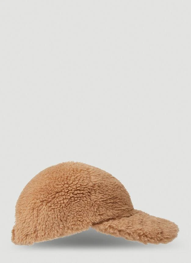 商品Max Mara|Gimmy Fluffy Baseball Hat in Camel,价格¥1565,第3张图片详细描述