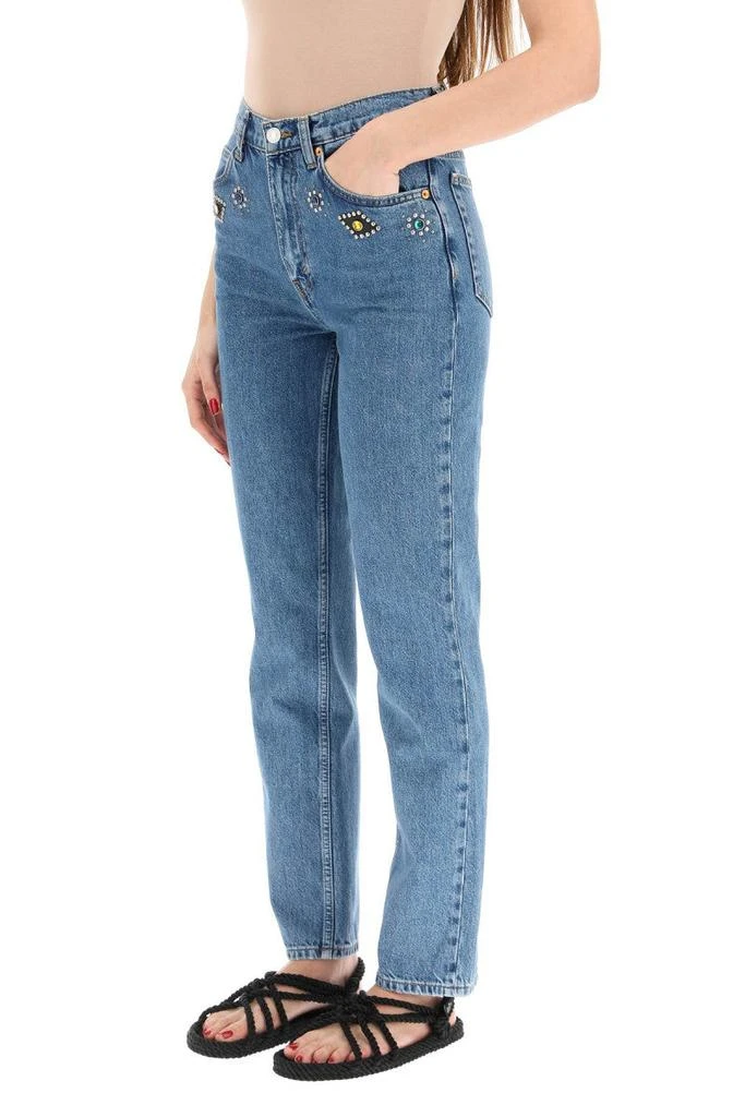 商品Re/Done|Re/done high-waist jeans with jewelled detailing,价格¥1767,第4张图片详细描述