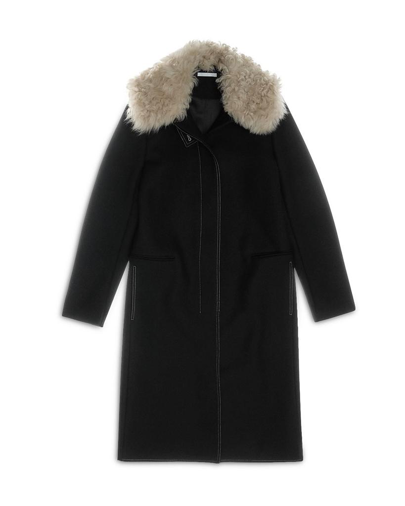 Faux Fur Collar Coat商品第7张图片规格展示
