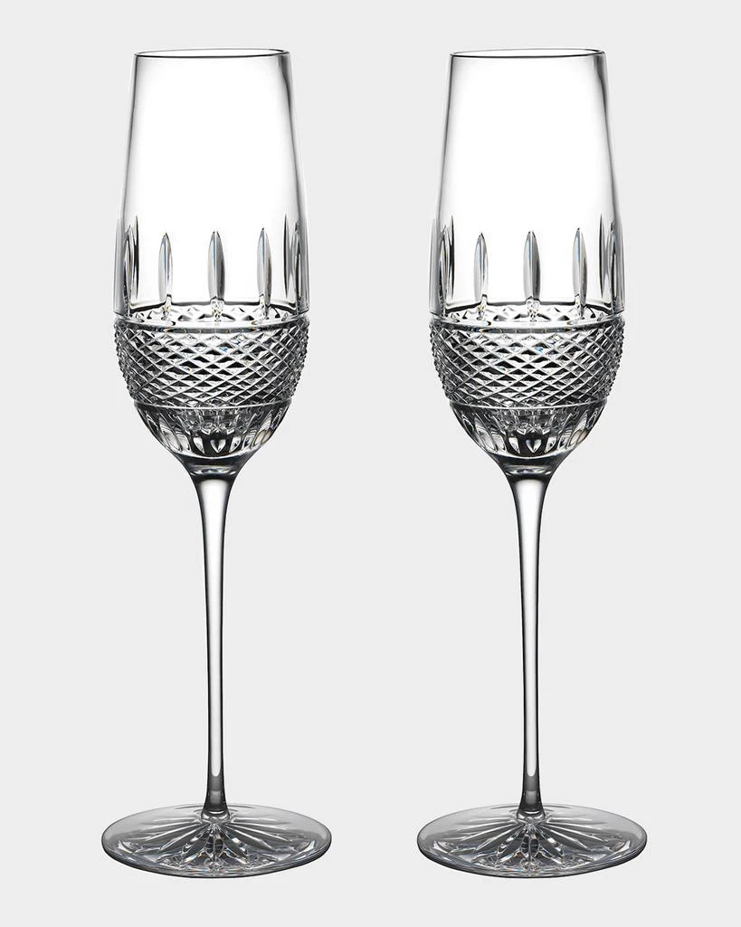 商品Waterford Crystal|Irish Lace Crystal Champagne Flutes, Set of 2,价格¥3187,第1张图片