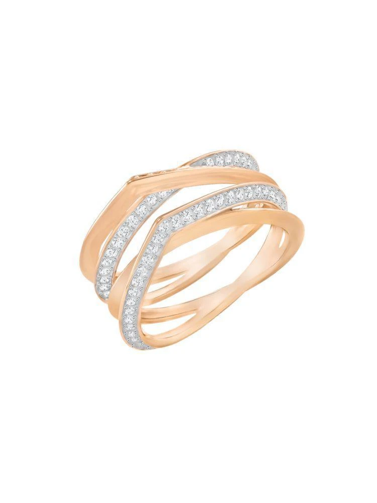 商品Swarovski|Genius Swarovski Crstal Pave Rose Goldtone Ring,价格¥684,第2张图片详细描述