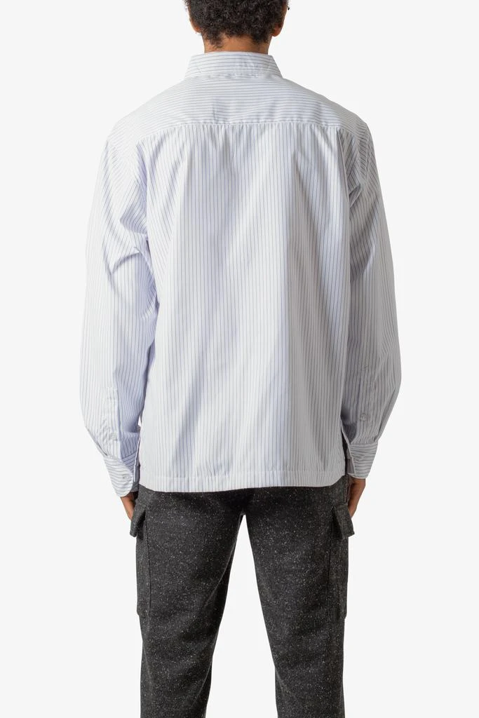 商品MNML|Poppy Striped Oxford Shirt - Blue/White,价格¥285,第4张图片详细描述