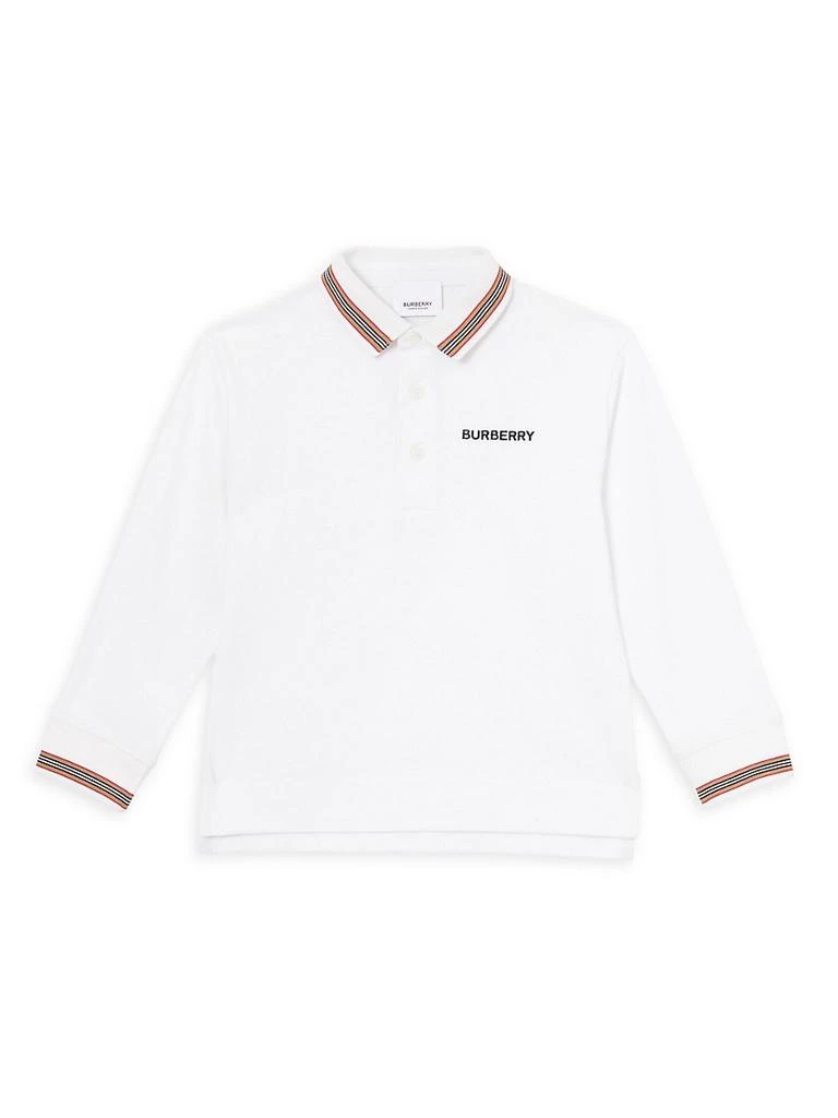 商品Burberry|Little Boy's &amp; Boy's Christo Long-Sleeve Polo Shirt,价格¥939,第1张图片