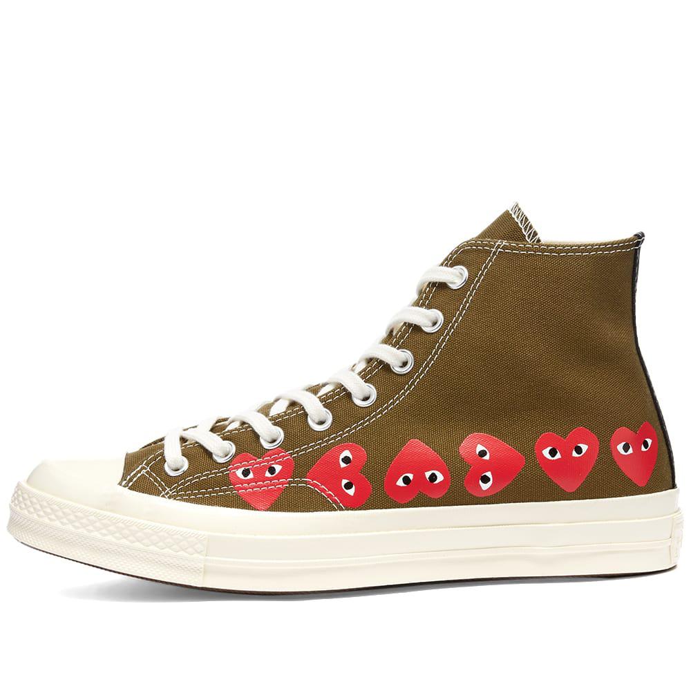 Comme des Garcons Play x Converse Chuck Taylor Multi Heart 1商品第2张图片规格展示