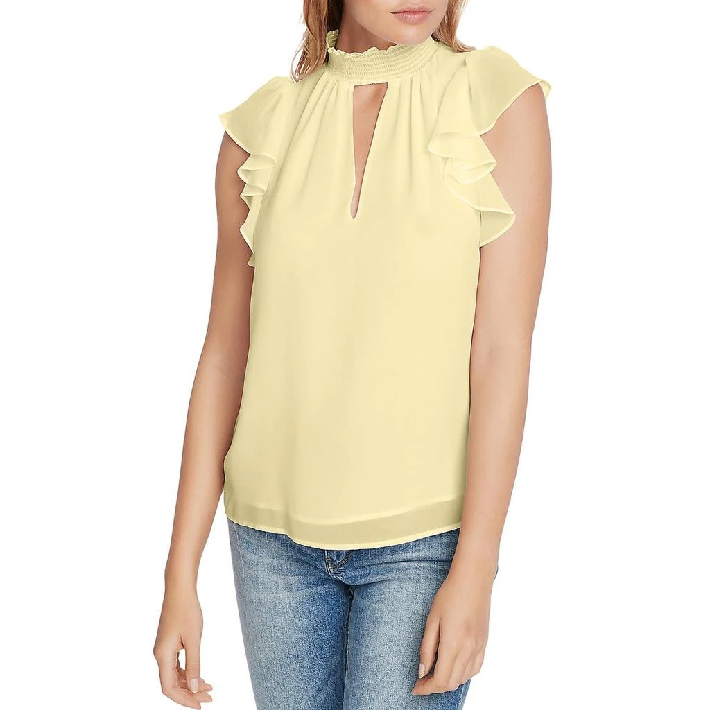 商品1. State|1.State Womens Smocked Keyhole Blouse,价格¥76,第1张图片