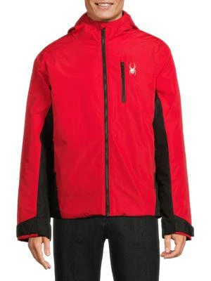 商品Spyder|Colorblock Hooded Puffer Jacket,价格¥487,第1张图片