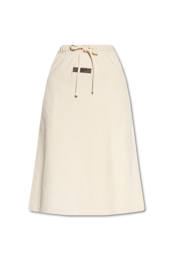 商品Essentials|Fear Of God Essentials Logo Patch Drawstring Midi Skirt,价格¥719,第1张图片