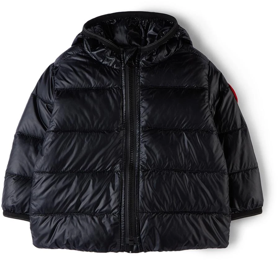 商品Canada Goose|黑色 Crofton 婴儿羽绒连帽夹克,价格¥5506,第1张图片