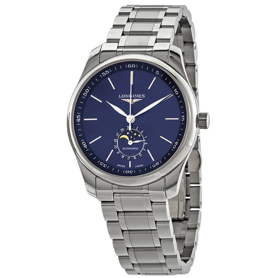 商品Longines|Master Automatic Moonphase Blue Dial Men's Watch L29094926,价格¥13752,第1张图片