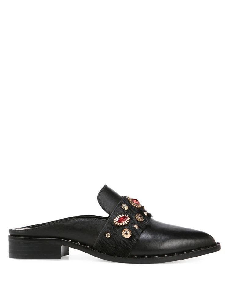商品Sam Edelman|Laird Embellished Leather Slides,价格¥265,第2张图片详细描述