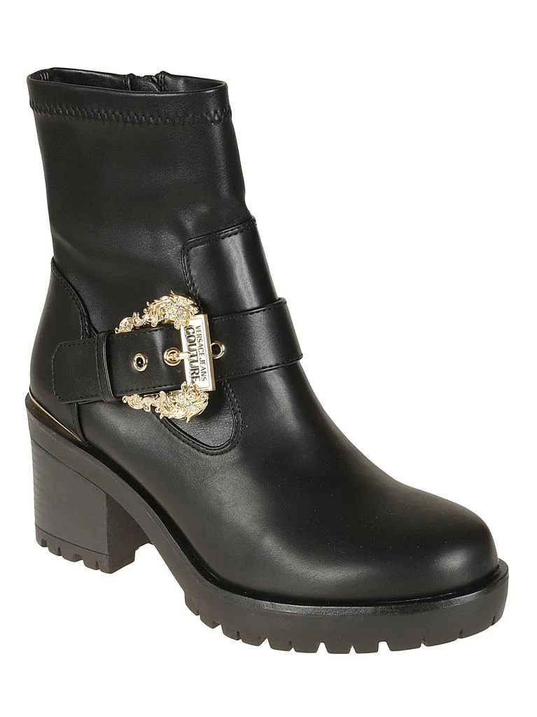 商品Versace|Versace Jeans Couture Couture Buckled Side Zip Boots,价格¥984,第2张图片详细描述