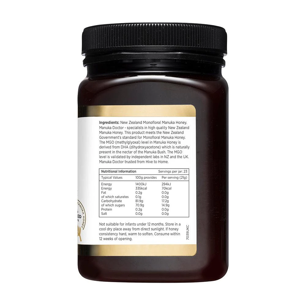 商品Manuka Doctor|240 MGO Manuka Honey 500g - Monofloral,价格¥260,第4张图片详细描述