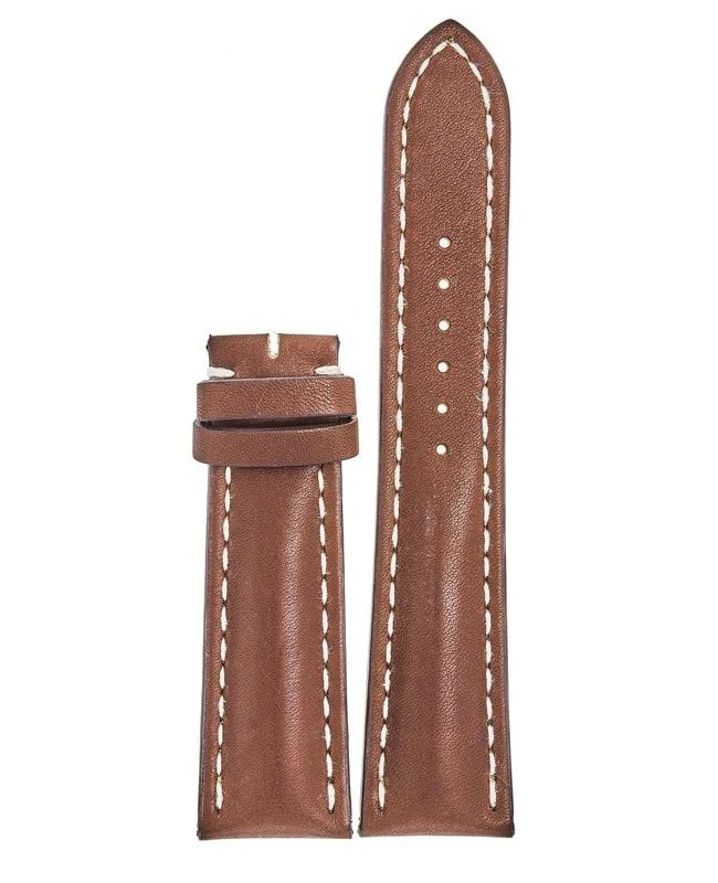 商品BREITLING|Breitling Leather 24-20mm Brown Calf Leather Replacement Men's Strap 443X,价格¥1398,第1张图片