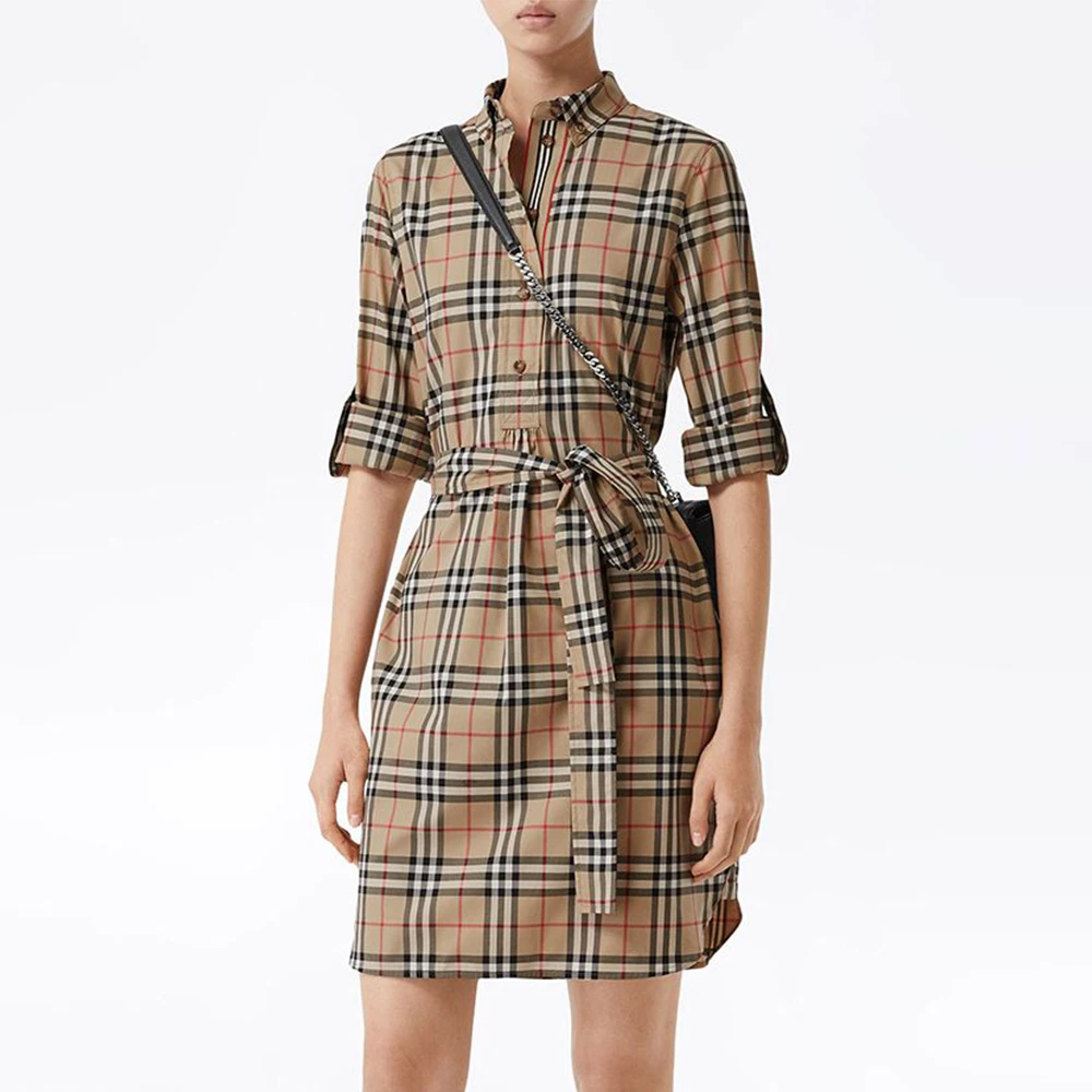 BURBERRY 格纹女士连衣裙 8024585 商品