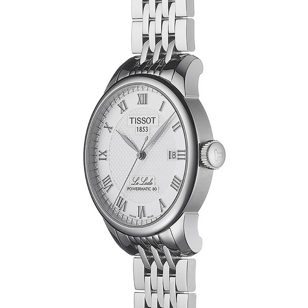 商品Tissot|Men's Swiss Le Locle Stainless Steel Bracelet Watch 39mm,价格¥4959,第4张图片详细描述