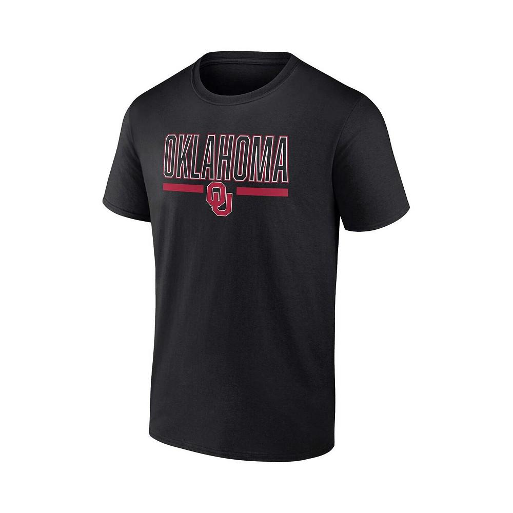 Men's Branded Black Oklahoma Sooners Classic Inline Team T-shirt商品第3张图片规格展示