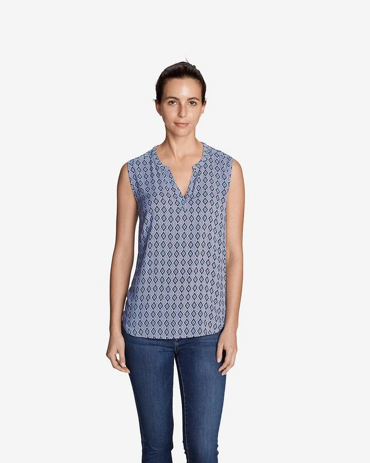 商品Eddie Bauer|Women&#39;s Sunrise Sleeveless Popover Shirt,价格¥261,第3张图片详细描述