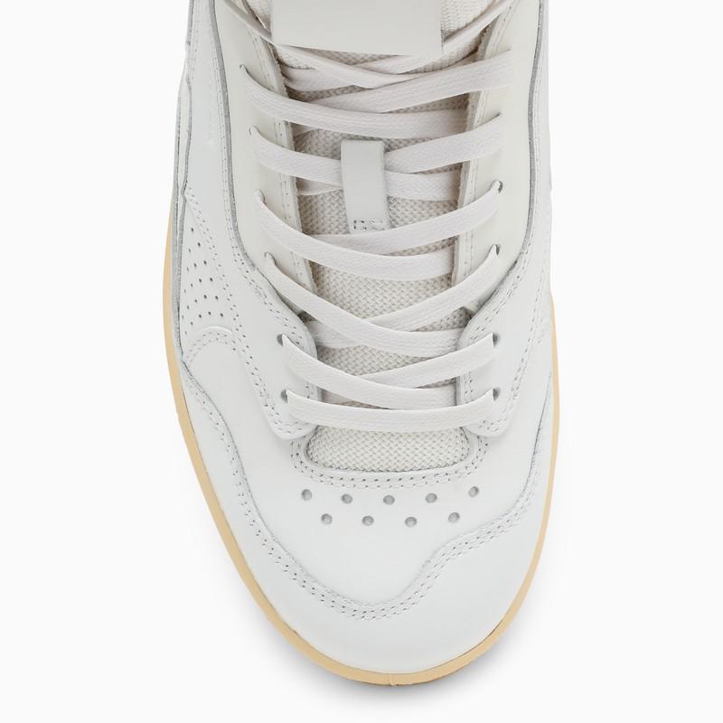 White leather high top sneakers商品第3张图片规格展示