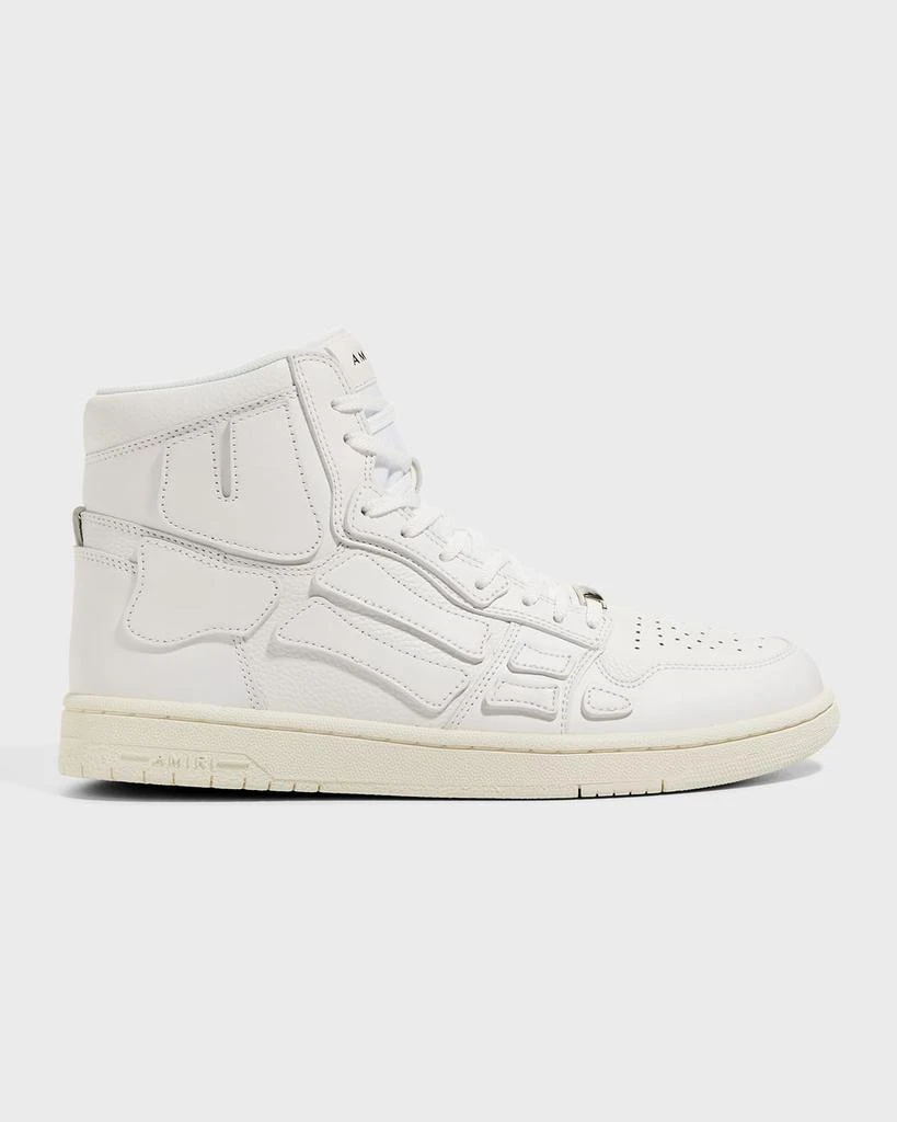 商品AMIRI|Men's Skeleton Appliqué Leather High Top Sneakers,价格¥1844,第1张图片