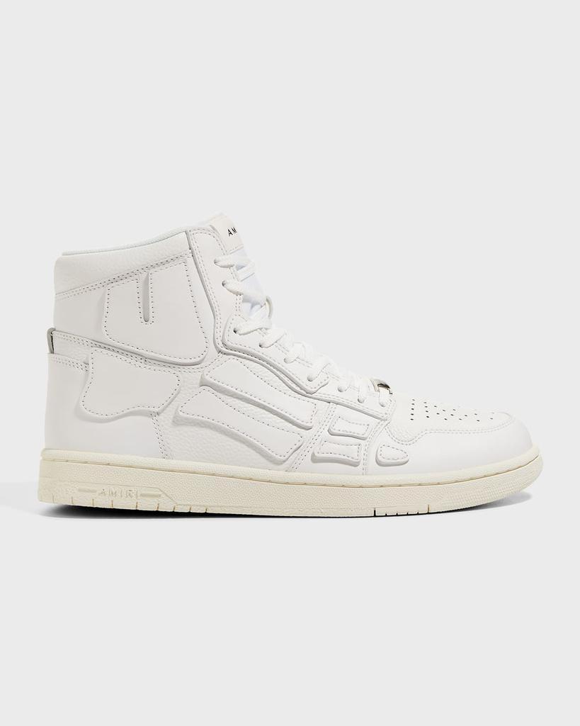 商品AMIRI|Men's Skeleton Appliqué Leather High Top Sneakers,价格¥4772,第1张图片