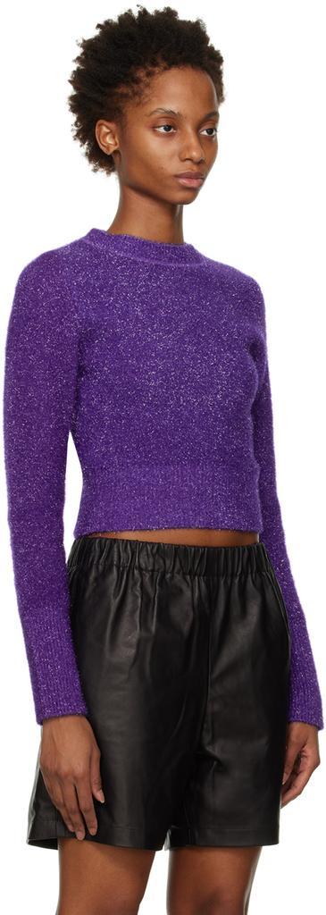 商品AMI|Purple Shinny Sweater,价格¥3135,第4张图片详细描述