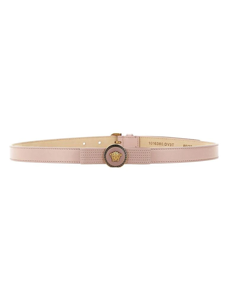 商品Versace|Gianni Ribbon Leather Bow Belt,价格¥1169,第1张图片