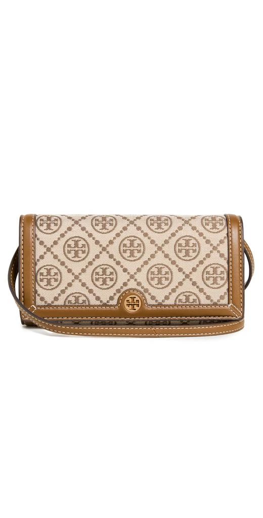 商品Tory Burch|Tory Burch T 交织字母提花钱包斜挎包,价格¥2609,第1张图片