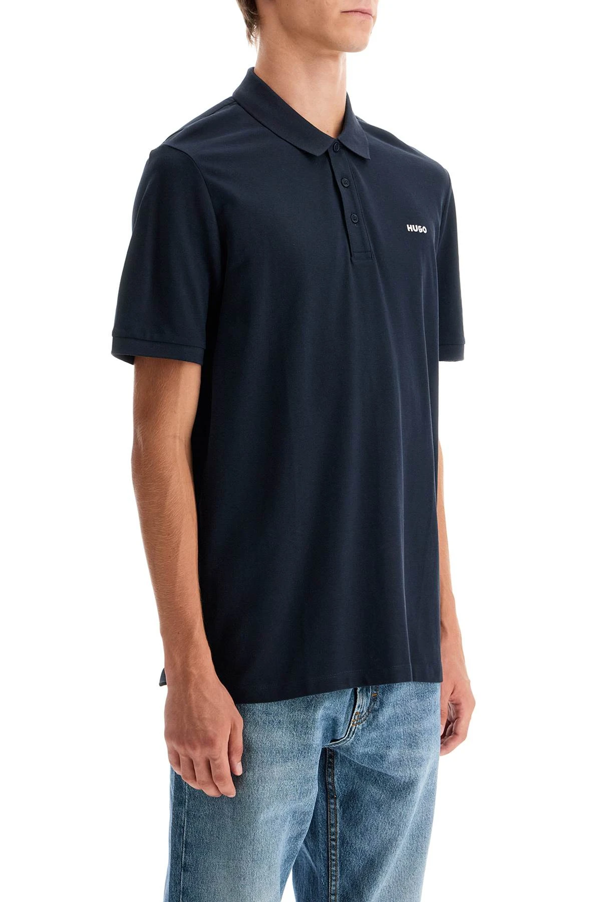 商品Hugo Boss|Hugo Boss 男士POLO衫 50466182406 蓝色,价格¥709,第3张图片详细描述