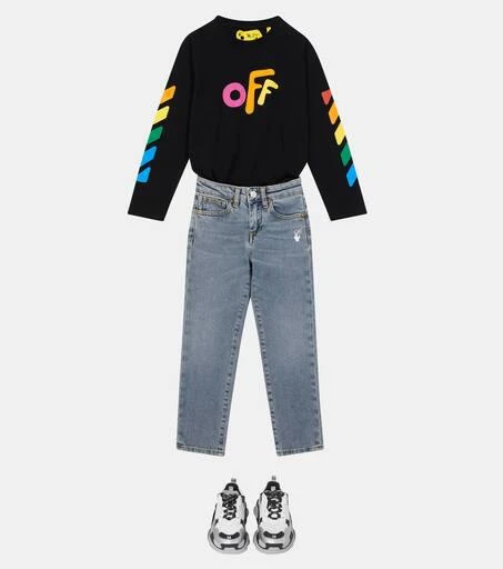 商品Off-White|Diagonal slim-fit jeans,价格¥1763,第2张图片详细描述