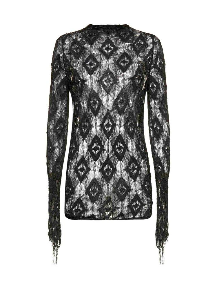 商品MAISON MARGIELA|Maison Margiela Distressed Long-Sleeved Top,价格¥3534,第1张图片