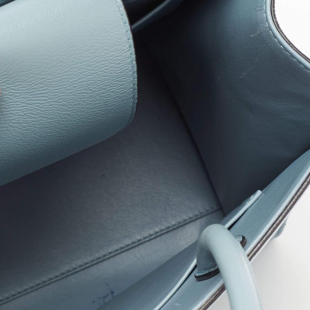 Dior Light Blue Leather Medium Diorever Tote商品第7张图片规格展示