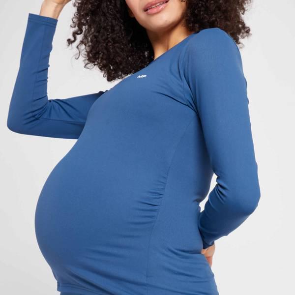 商品Myprotein|MP Women's Power Maternity Long Sleeve Top - Dust Blue,价格¥199,第6张图片详细描述
