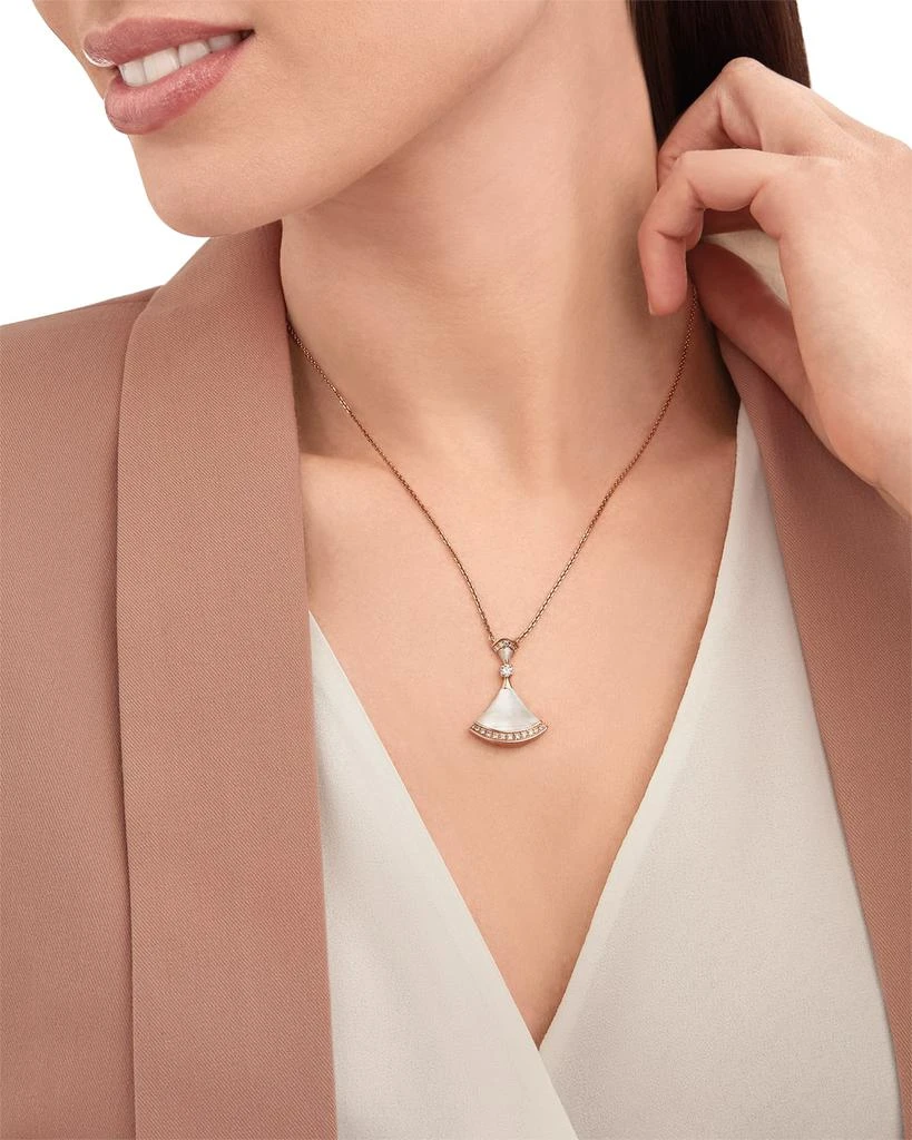 商品BVLGARI|Diva's Dream Pink Gold Mother-of-Pearl Pendant Necklace,价格¥39566,第4张图片详细描述