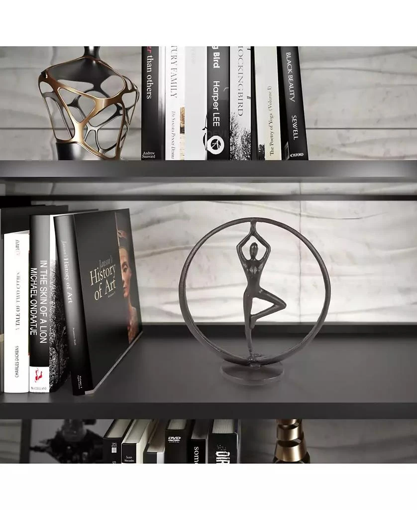 商品Danya B|Yoga Tree Circle Cast Iron Sculpture,价格¥363,第5张图片详细描述