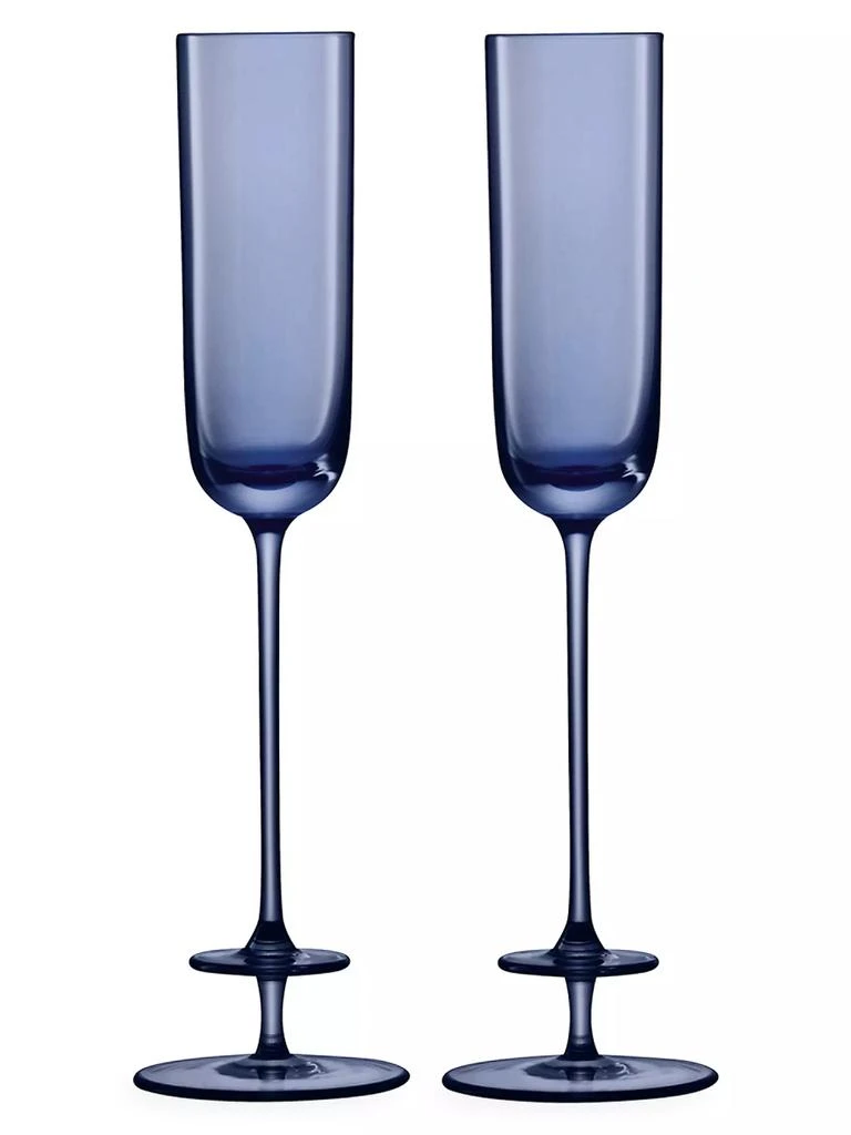商品LSA|Champagne Theatre Two-Piece Glass Flute Set,价格¥630,第1张图片