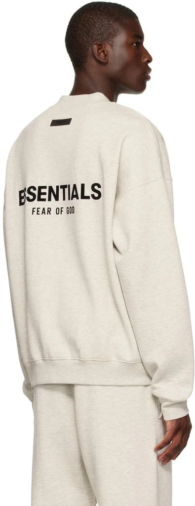 商品Essentials|男式 灰白色圆领套头衫 ,价格¥620,第3张图片详细描述