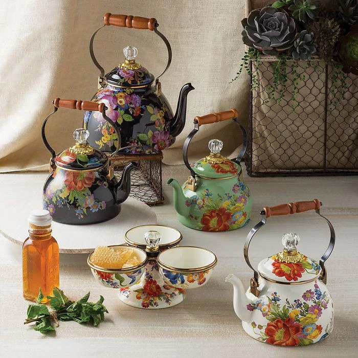 商品MacKenzie-Childs|Flower Market 2 Quart Tea Kettle ,价格¥1008,第2张图片详细描述