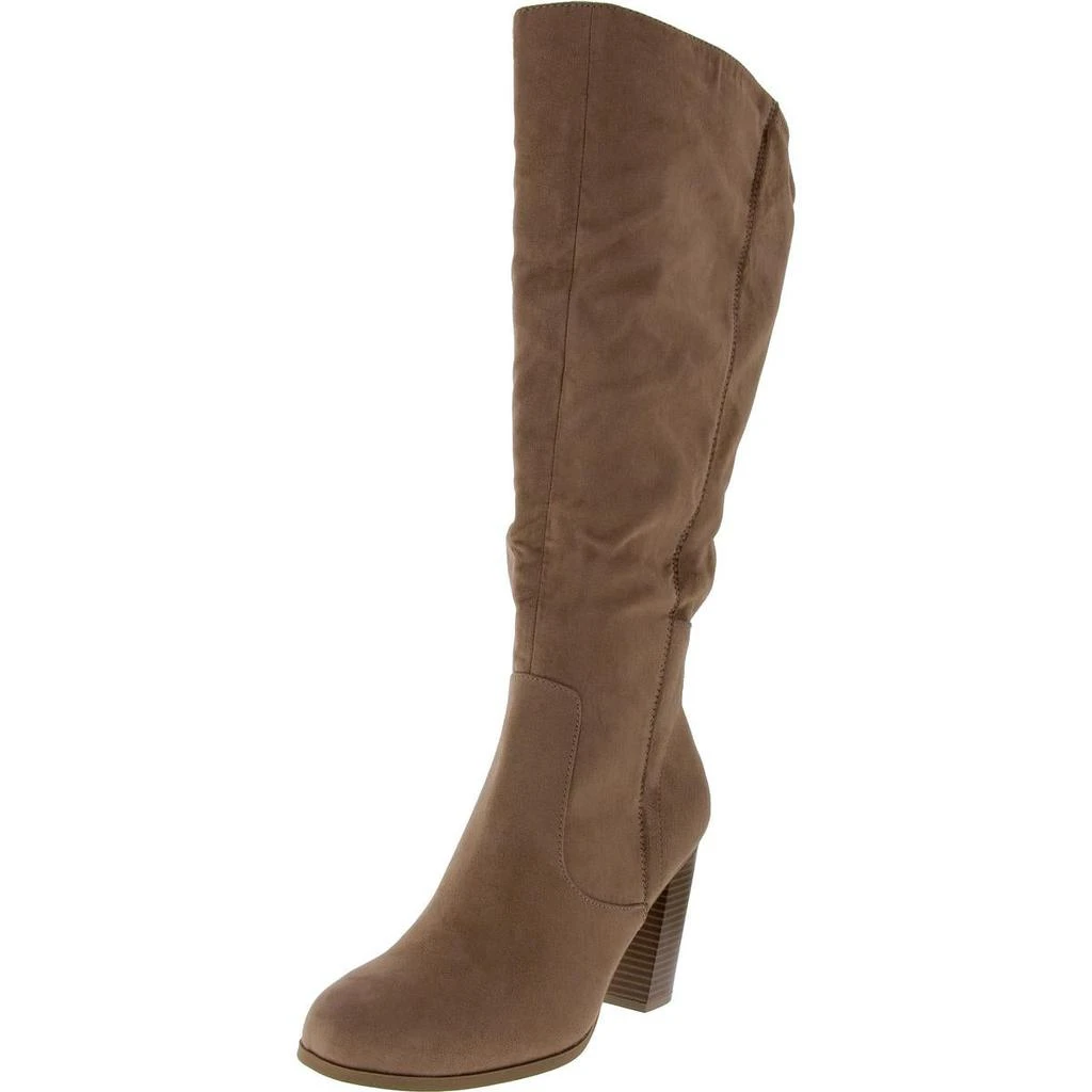 Style & Co. Womens Addyy Microsuede Pull On Knee-High Boots 商品