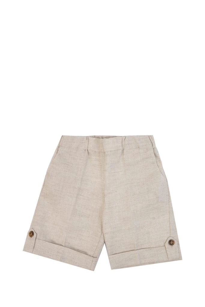 商品LA STUPENDERIA|Linen Blend Shorts,价格¥898,第1张图片
