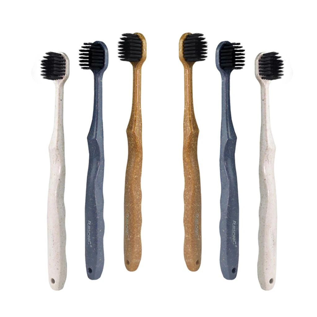 商品PURSONIC|Wide Brush Head Charcoal Toothbrush,价格¥145,第3张图片详细描述