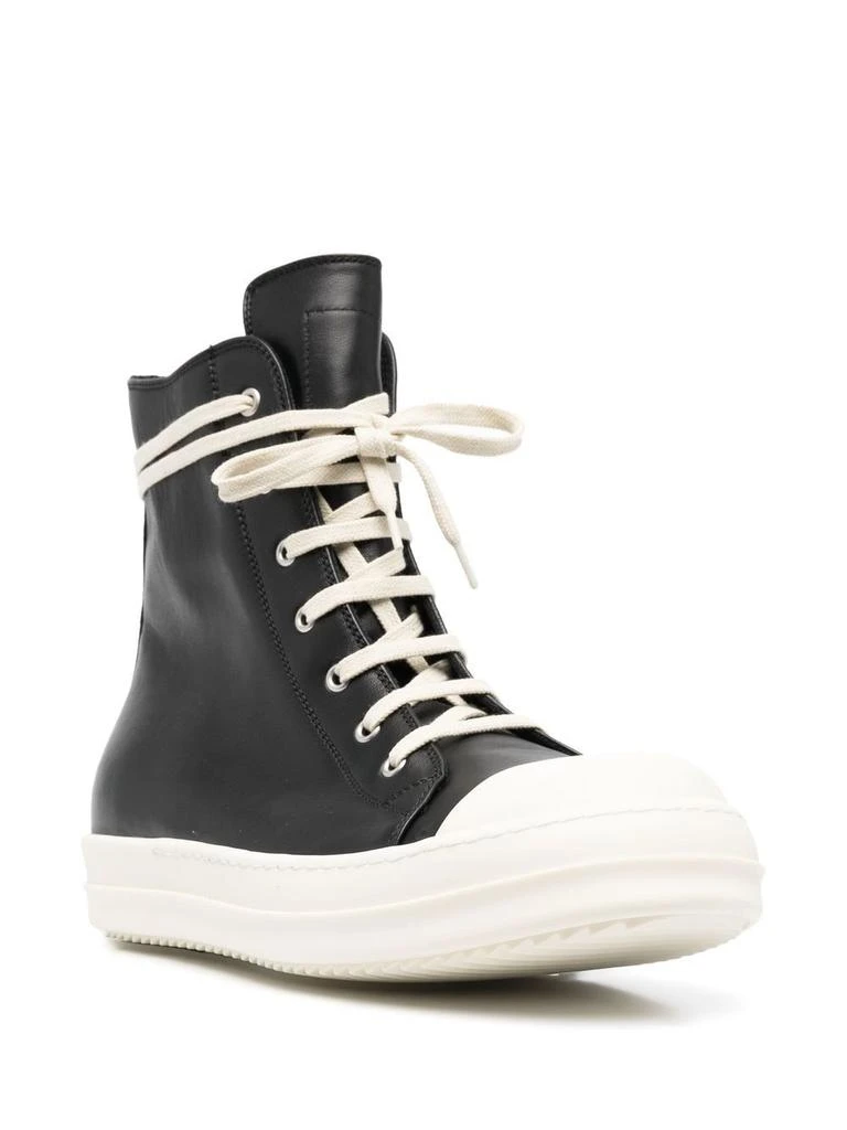 商品Rick Owens|RICK OWENS MEN RAMONES HIGH TOP SNEAKERS,价格¥8777,第1张图片