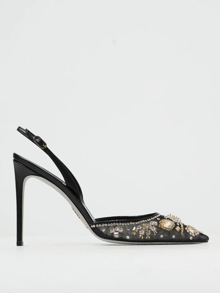 商品Rene Caovilla|Rene Caovilla Annalize slingbacks in nylon with jewel crystals,价格¥4000,第1张图片